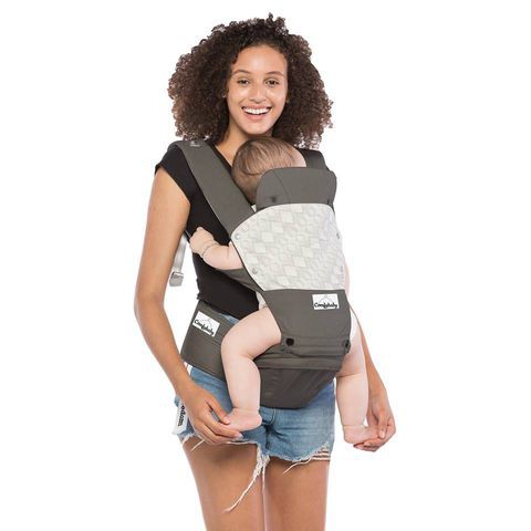 Địu ngồi cao cấp siêu mềm 4 tư thế Comfybaby HC003 Màu Xám