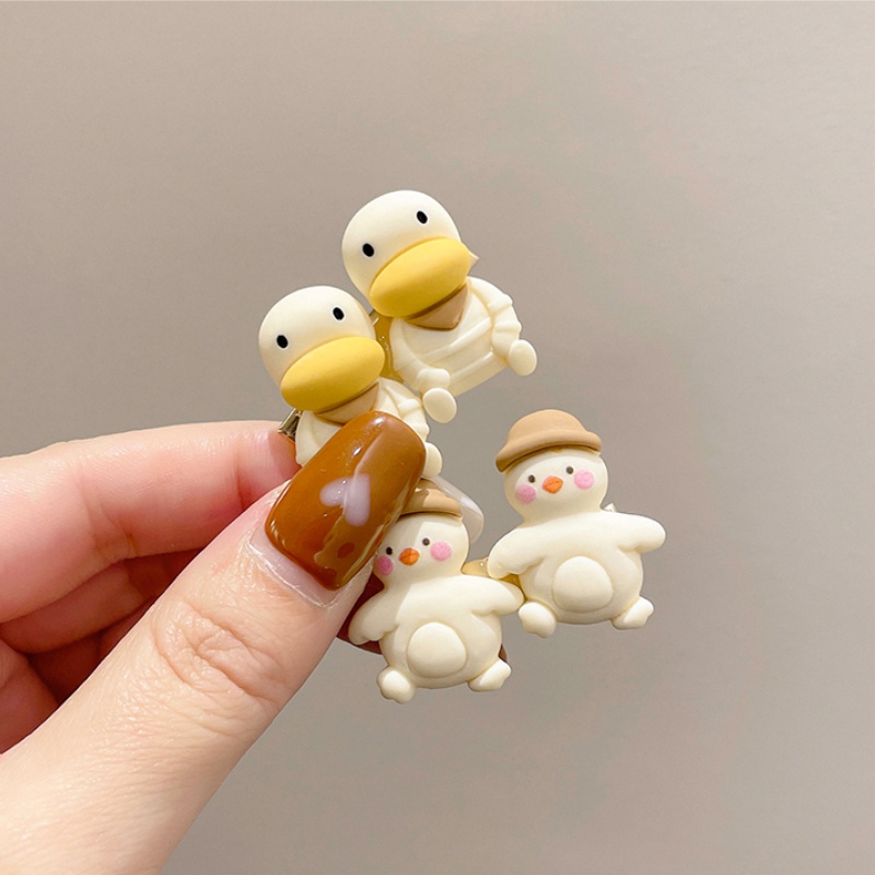 Kẹp tóc hình chú vịt dễ thương phong cách hàn quốc