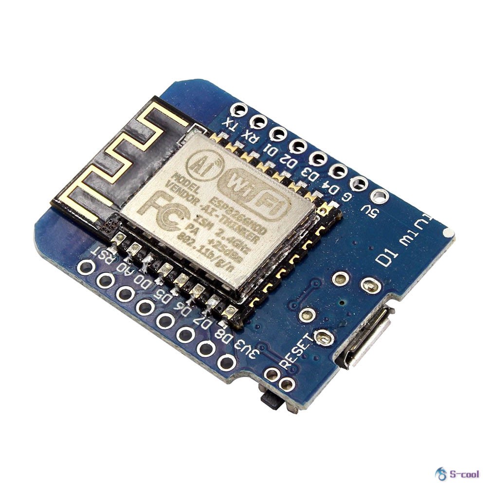 Bộ bo mạch wifi D1 MINI - ESP8266 ESP12 NodeMcu Dev-Kit kèm 2 phụ kiện dành cho mạch Arduino