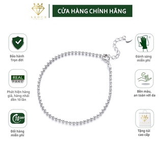 Vòng tay nữ bạc Ý s925 chuỗi hạt bi bóng S0049 - AROCH Jewelry