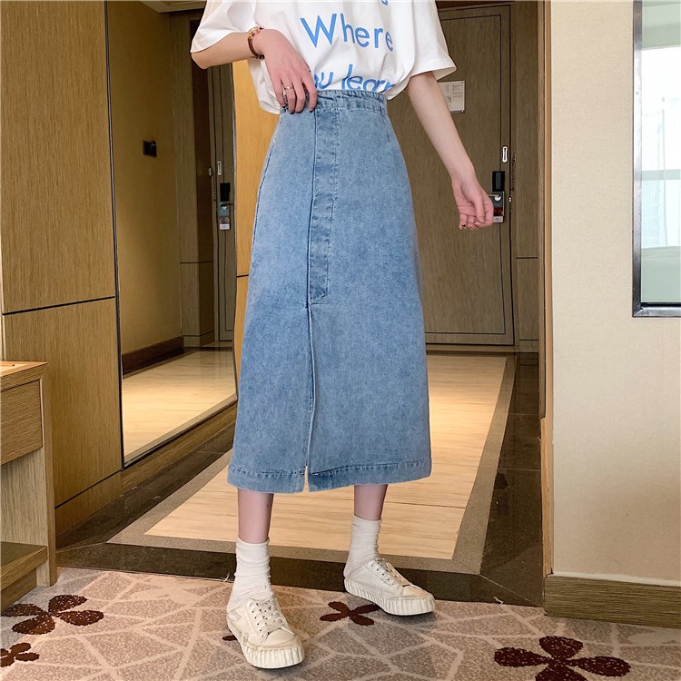 Chân Váy Jean Chữ A Thời Trang Retro Cho Nữ | BigBuy360 - bigbuy360.vn
