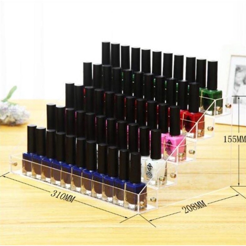 Kệ để sơn móng 3 tầng và 5 tầng khay mika siêu chắc chắn