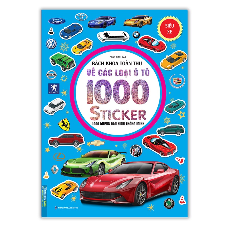 Sách - Bách khoa toàn thư về các loại ô tô - 1000 sticker