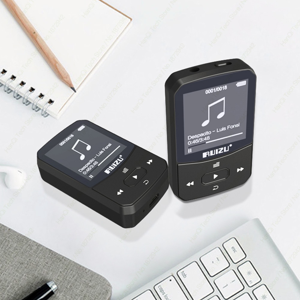 Máy nghe nhạc mp3 RUIZU X52 kết nối bluetooth có đài fm ghi âm chất lượng cao