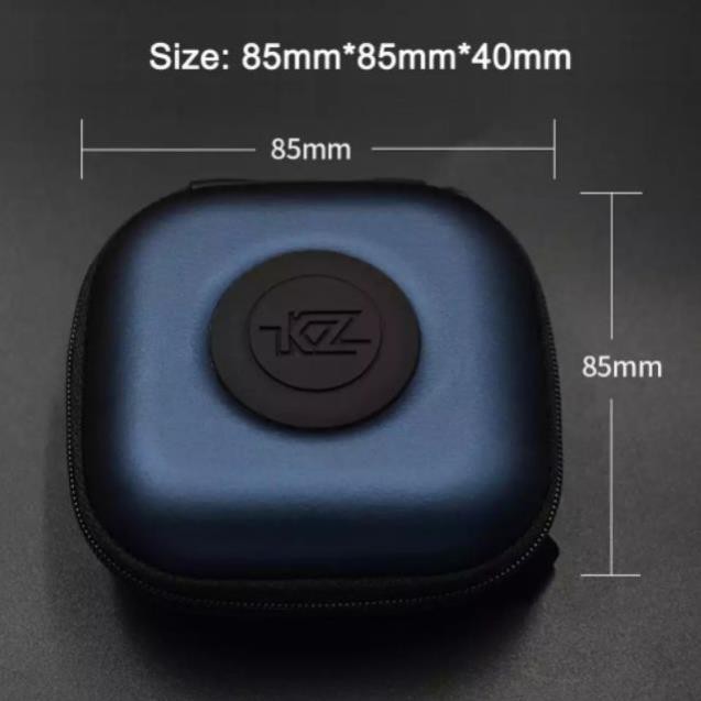 Hộp đựng tai nghe chính hãng KZ dạng vuông - bao đựng tai nghe, airpod, cáp, sạc, usb, thẻ nhớ, xu HOPKZ-PU-2 | ANYWORK