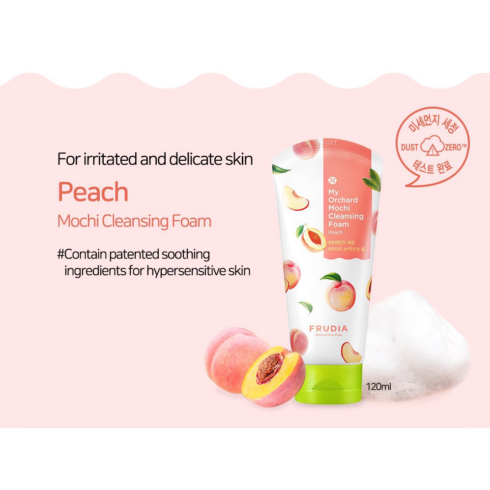Sữa Rửa Mặt Cấp Ẩm Chiết Xuất Trái Đào Frudia My Orchard Mochi Cleansing Foam Peach 30g | BigBuy360 - bigbuy360.vn