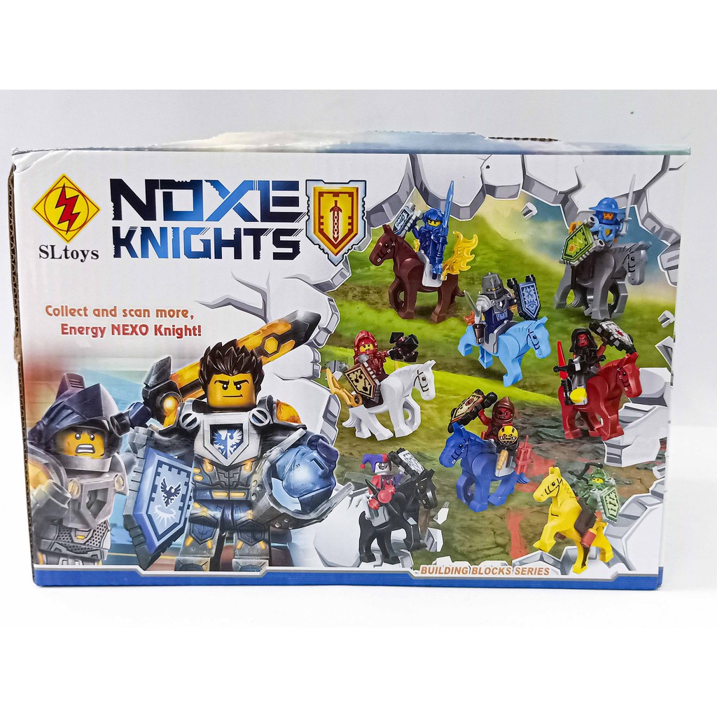 Lego Nexo Knight  Lego Khủng Long Lắp Ráp Xếp Hình Hộp Lego Ninja đi xe moto