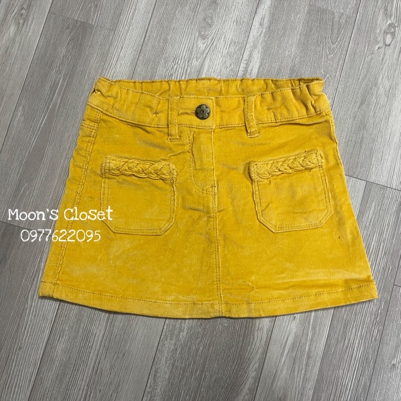 XD- Chân váy nhung vàng Palomino size 1.5/2y-9/10y