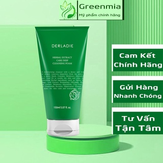 Sữa Rửa Mặt Tràm Trà Derladie Herbal Extract Care Deep Cleansing Foam 150ml Sạch Mịn Ngừa Giảm Mụn Hiệu Quả [NHẬP KHẨU]