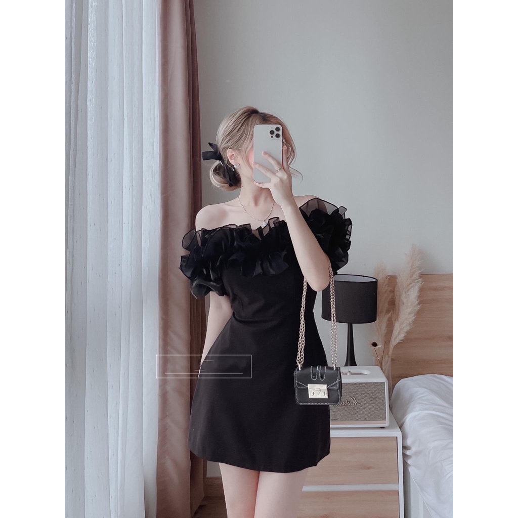 Đầm dự tiệc trễ vai bèo dáng xòe nhẹ siêu quyến rũ - Emily Dress | BigBuy360 - bigbuy360.vn