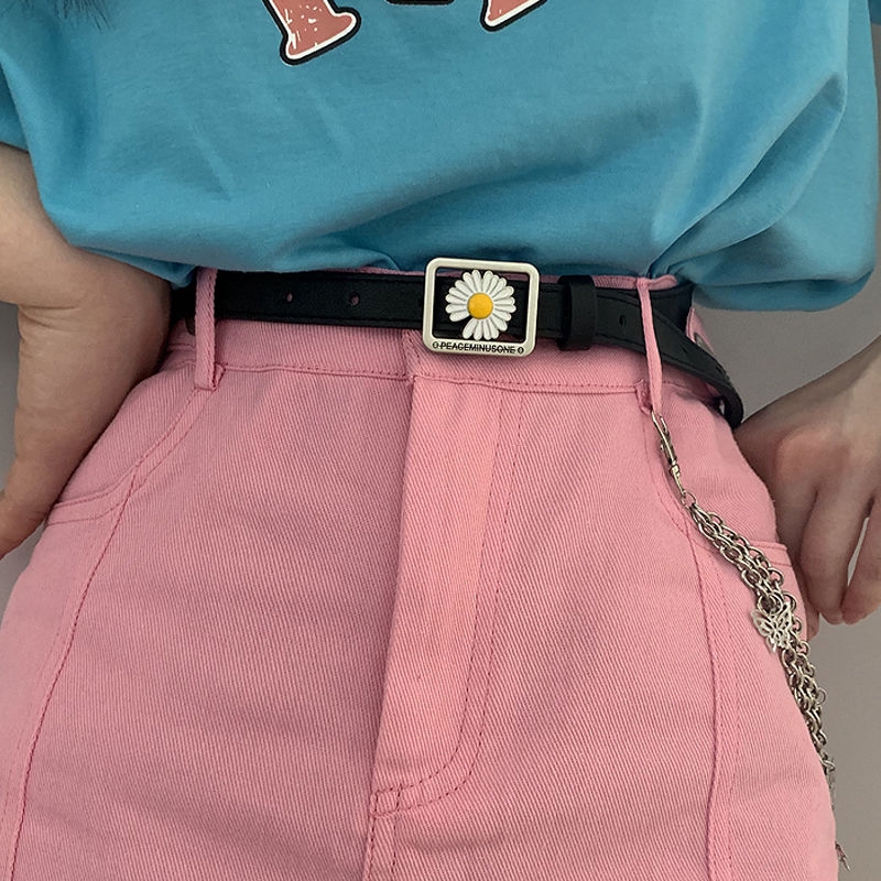 Thắt lưng thời trang hình hoa cúc xinh xắn