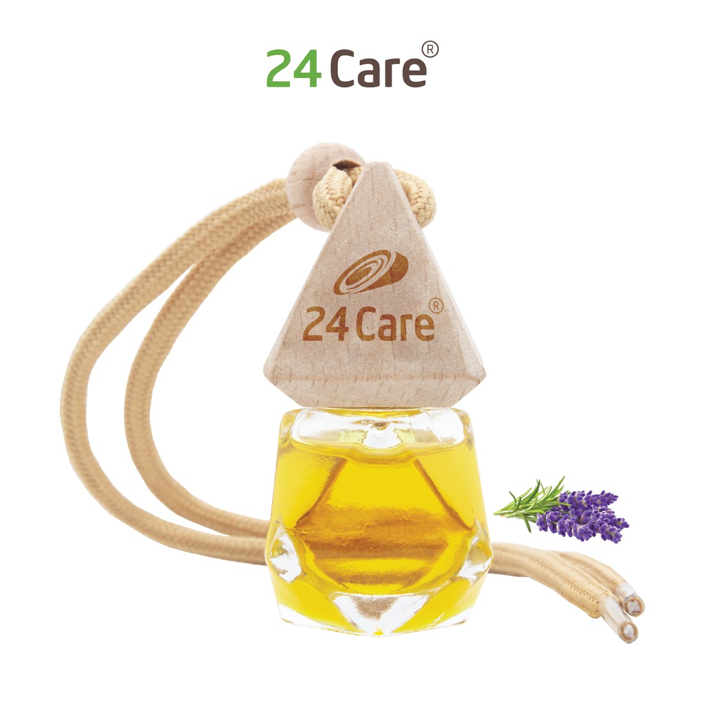 Lọ treo tinh dầu 24care 7ml Sả chanh/Sả Java/Bạc Hà/Cam Ngọt/Quế/Lavender/Ngọc Lan Tây/Hoa Lài/Tràm Trà/Tràm Gió