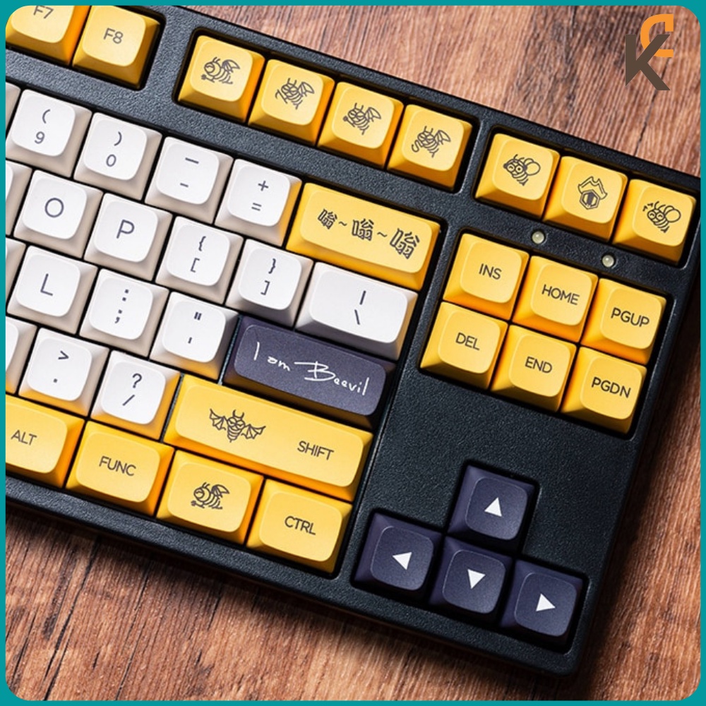 Keycap Honey Bee Angel Devil- CAO 9mm DÀY 1.5mm Dành Cho Bàn Phím Cơ