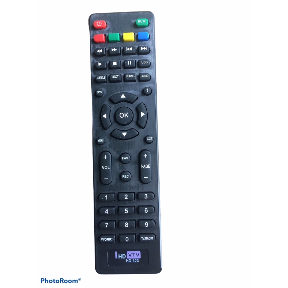 Điều khiển VTV HD-323 - Tặng kèm pin-Remote đầu thu truyền hình VTV HD 323