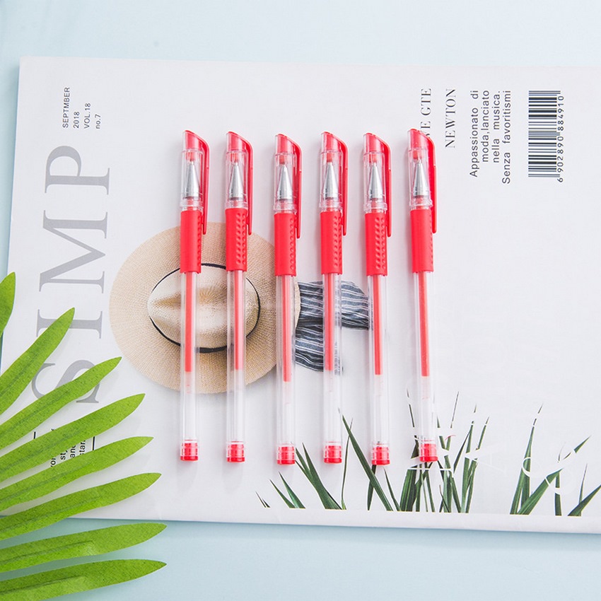 Bút mực nước xanh đen đỏ đầu 0.5mm bút bi nước văn phòng mực gel DANA