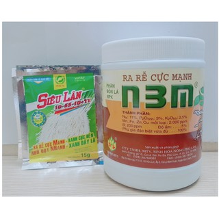 ComBo 1 Lọ Phân Bón Lá N3M 500g + 5 Gói SIÊU LÂN 10-55-10+ TE 15G, Bổ Sung Chất Sơ Giúp Cây Chắc Khỏe, Siêu Ra Rễ