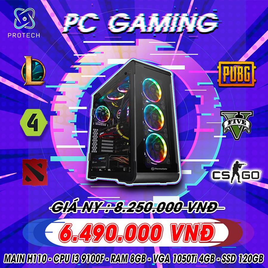 Case PC Building Gaming chơi Game, Live Streamer, thiết kế đồ họa, làm văn phòng, Youtube chuyên nghiệp-Protech Computer | BigBuy360 - bigbuy360.vn