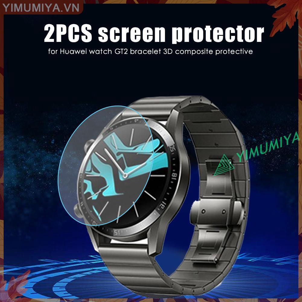 2 Miếng Dán Cường Lực 9h Bảo Vệ Màn Hình Cho Đồng Hồ Huawei Watch Gt2