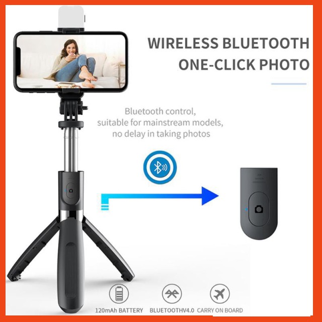 Gậy chụp ảnh tự sướng dài 1m L02S kết nối bluetooth cho điện thoại | BigBuy360 - bigbuy360.vn