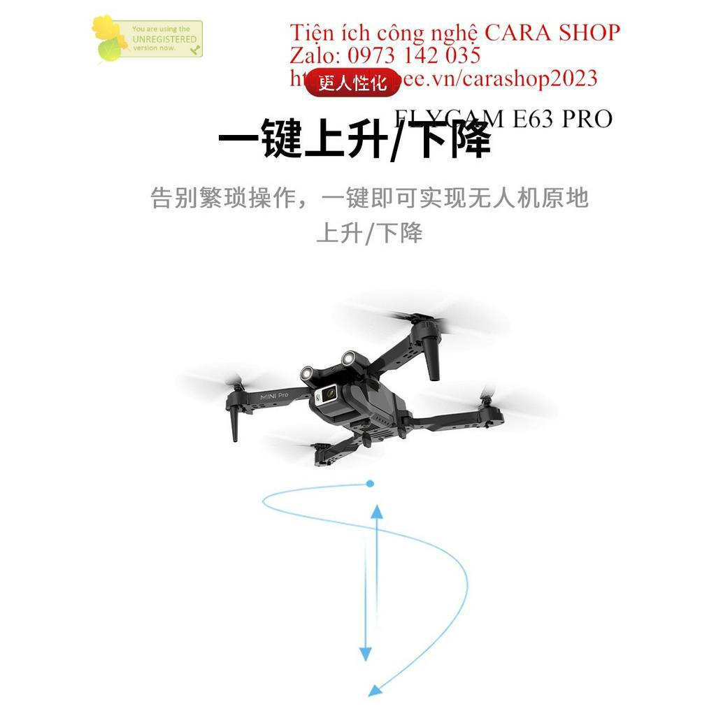 Máy bay không người lái E63 Cao cấp, Camera Chụp ảnh trên không độ nét cao 4K, điều khiển từ xa kết nối WIFI