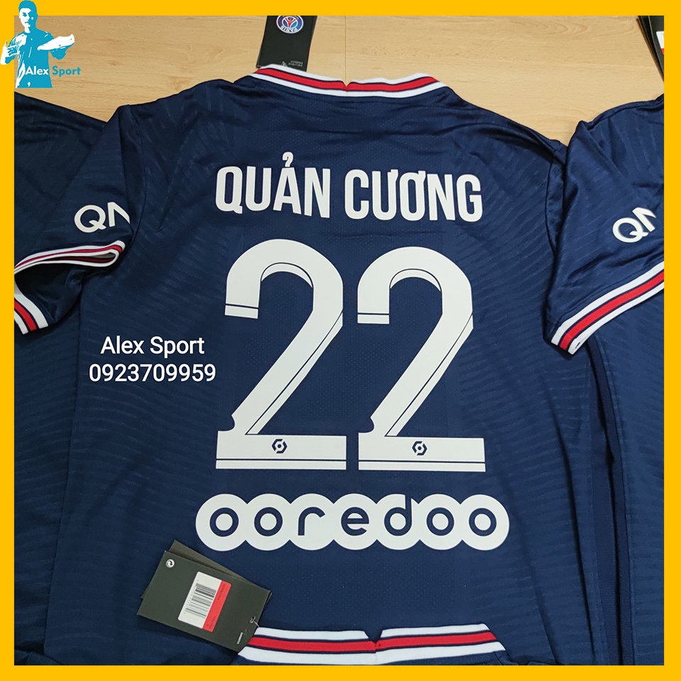 Bộ Quần Áo Thi Đấu CLB PSG màu Tím Than 21-22