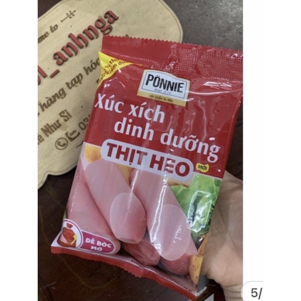 Xúc Xích Dinh Dưỡng Thịt Heo Ponnie gói 100g | BigBuy360 - bigbuy360.vn