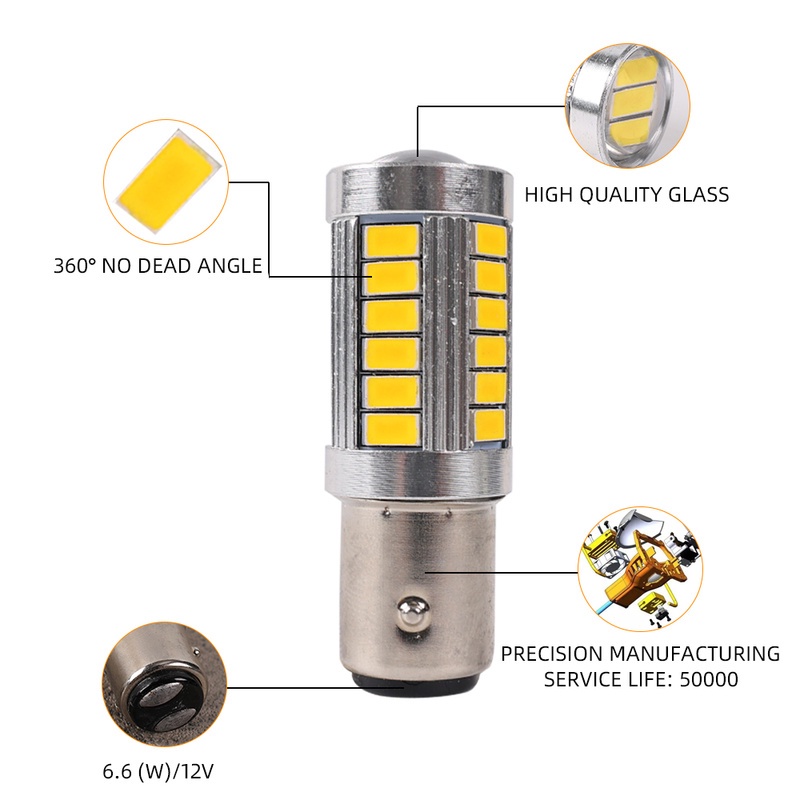Ultra Đèn LED Xi Nhan Siêu Sáng 360 Độ Cho Xe Hơi ° Đèn Gắn Xe Hơi Siêu Bền Chuyên Dụng Tiện Lợi