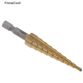 Fcvn 3-12mm Coated Stepped Drill Bits Hex Handle Drill Bit Metal Drilling Power Tool QDD