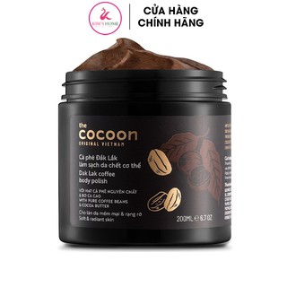 Tẩy da chết toàn thân COCOON Cà phê Đắk lắk làm sạch da chết