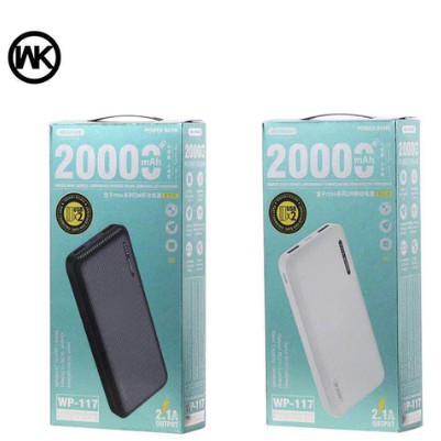 Pin sạc dự phòng 20.000 mAh WK - Hàng chính hãng - Bảo hành 06 tháng tại shop - Tặng cap sạc