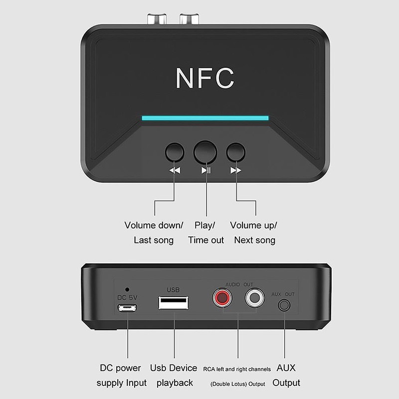 thiết bị nhận sóng Blutooth BT 200 NFC kết nối amply không dùng dây