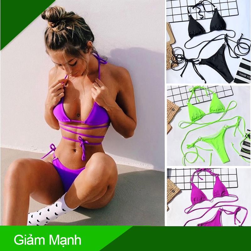 (Giảm Mạnh) Bộ Bikini 2 Mảnh Thời Trang Quyến Rũ Dành Cho Nữ