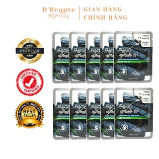 Combo 10 Mặt nạ sạch bã nhờn từ than hoạt tính 3W CLINIC FRESH CHARCOAL MASK SHEET 25ml - Hàn Quốc chính hãng