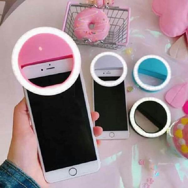 Đèn led Chụp ảnh tự sướng, Kẹp Điện Thoại Tạo Hiệu Ứng Ánh Sáng -Đèn Selfie