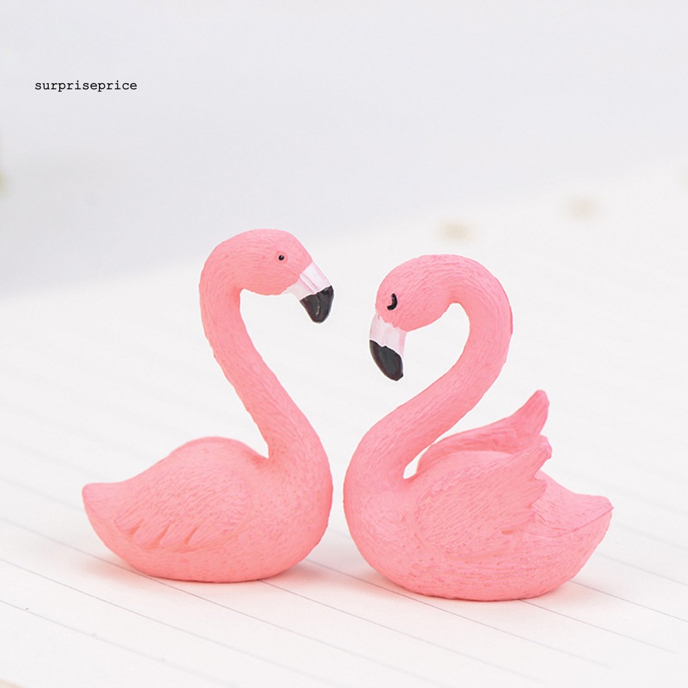 Mô hình chim hồng hạc kích thước nhỏ trang trí