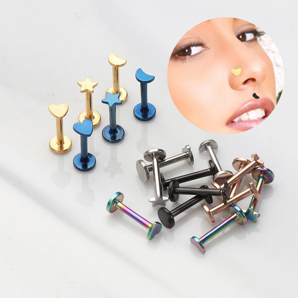 Khuyên Xỏ Mũi Bằng Thép Không Gỉ Phong Cách Hip Hop Thời Trang