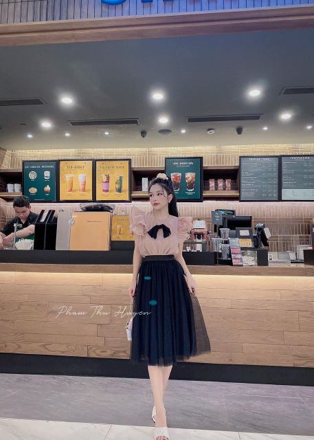 Áo đũi tơ lạnh cánh tiên có nơ ngực