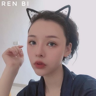 Bờm tai mèo, cài tóc ren (Ảnh thật)