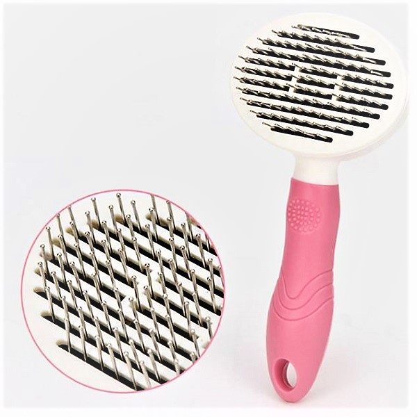 LƯỢC CHẢI LẤY LÔNG RỤNG CÓ NÚT BẤM CHO CHÓ MÈO