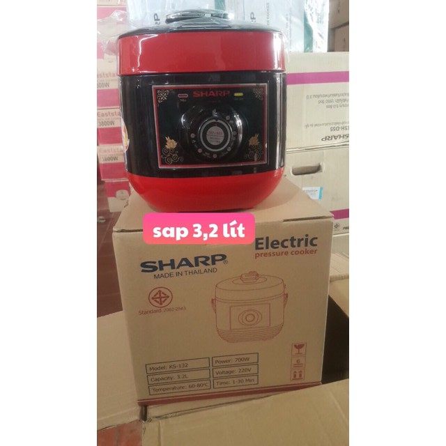 Nồi áp suất cơ Sharp KS-132 3.2l Thái Lan - Hàng chính hãng