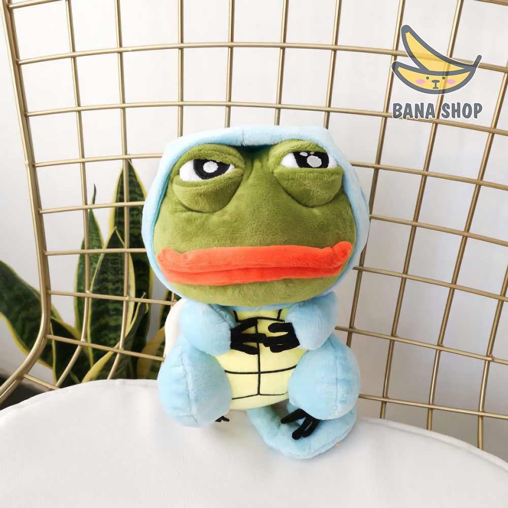 Gấu bông ếch xanh sad frog Pepe cosplay rùa khủng long pikachu Squirtle Charmander siêu bựa dành cho vozer