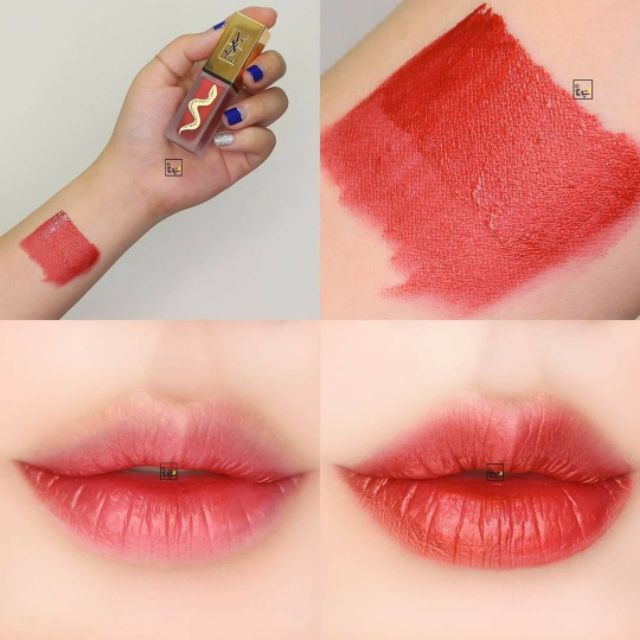 Son kem lì YSL 101 màu đỏ cam