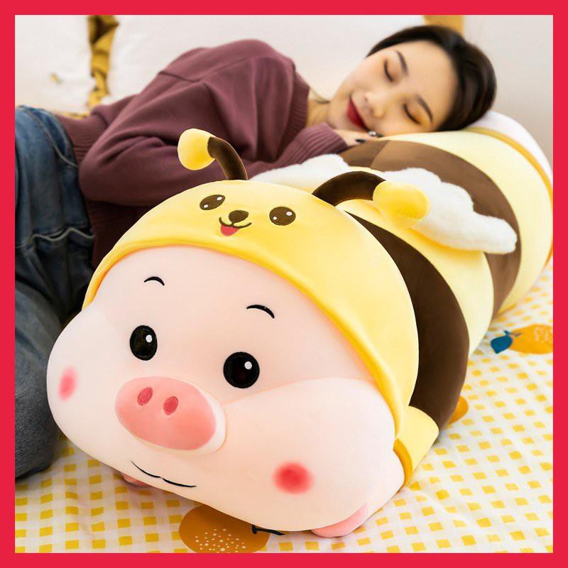 Gấu Bông Thú Bông Đồ Chơi Cho Bé Heo Dài Cosplay Ong Vàng Siêu Xinh Cao Cấp - Tara Shop