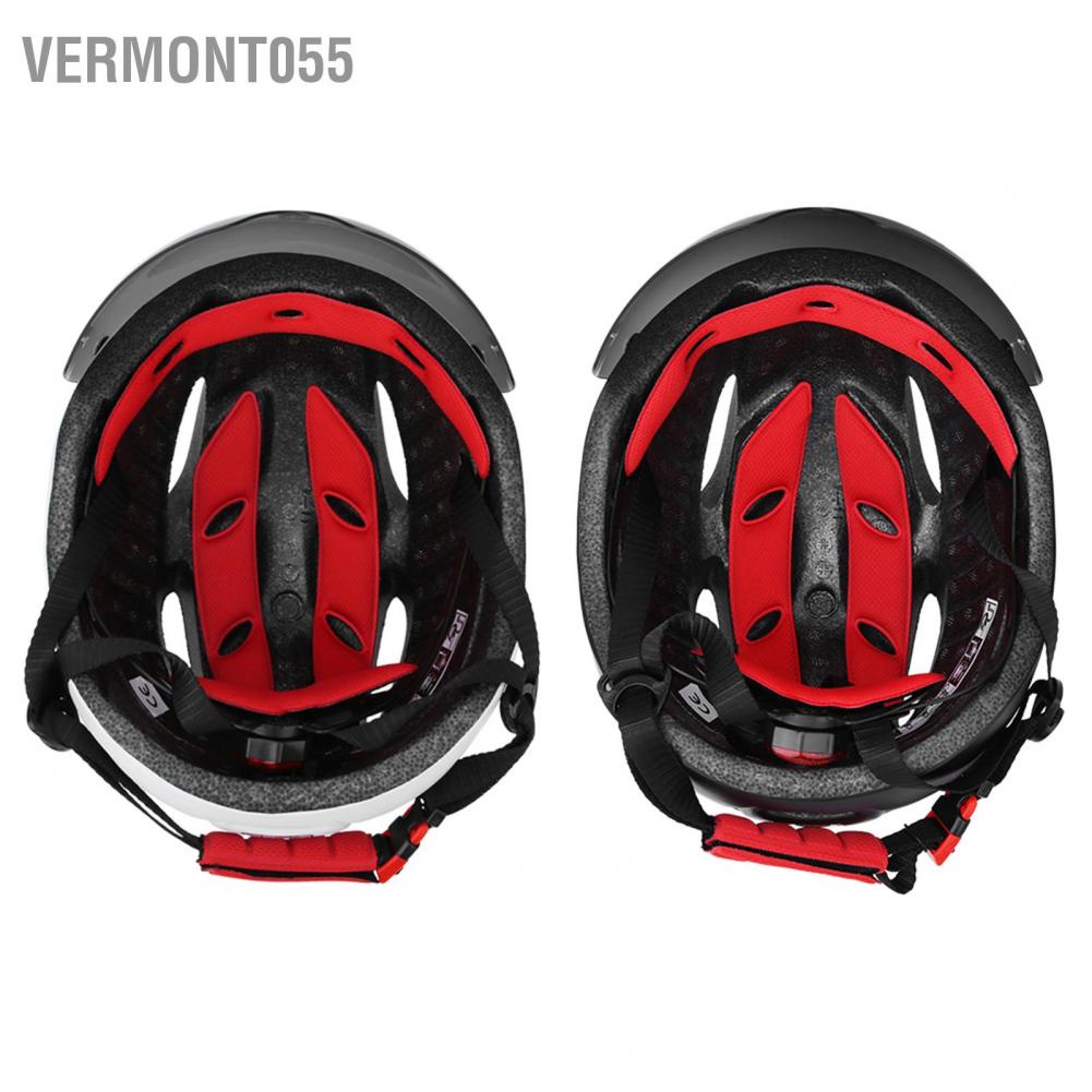 Có thể bán buôn Mũ bảo hiểm xe đạp leo núi có gắn kính che mặt cho các môn thể thao ngoài trời Vermont055 Hàng giao ngay