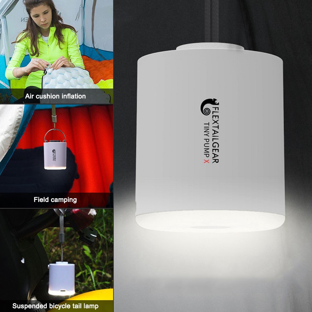 Máy Bơm Khí Mini 3 Trong 1 Đa Năng Siêu Nhẹ Kèm Sạc Usb Tiện Dụng Cho Cắm Trại