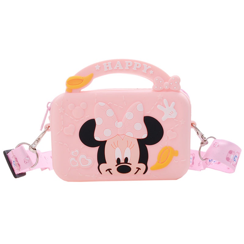 DISNEY Túi Xách Mini In Hình Chuột Mickey Minnie Thời Trang Cho Bé Gái