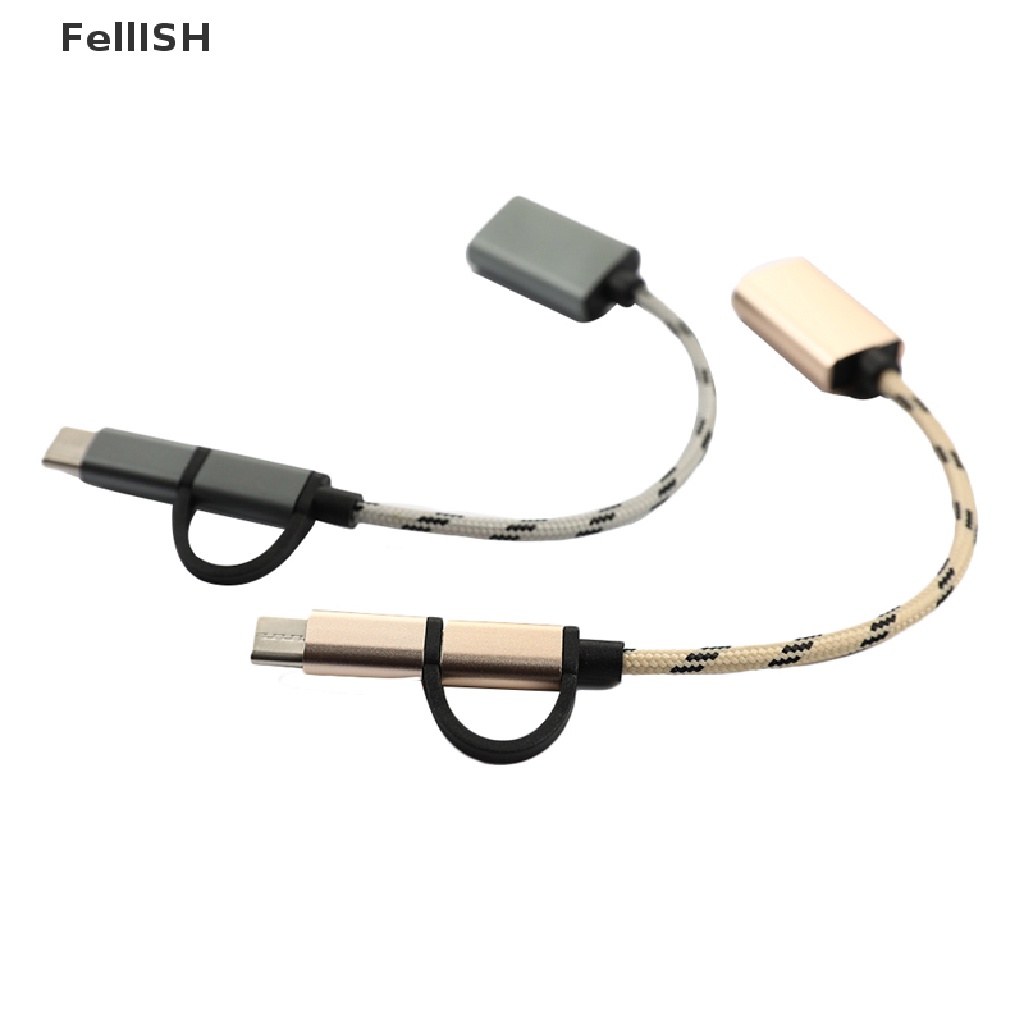 Cáp Chuyển Đổi 2 Trong 1 USB 3.0 OTG Type-C Micro USB Sang USB 439br