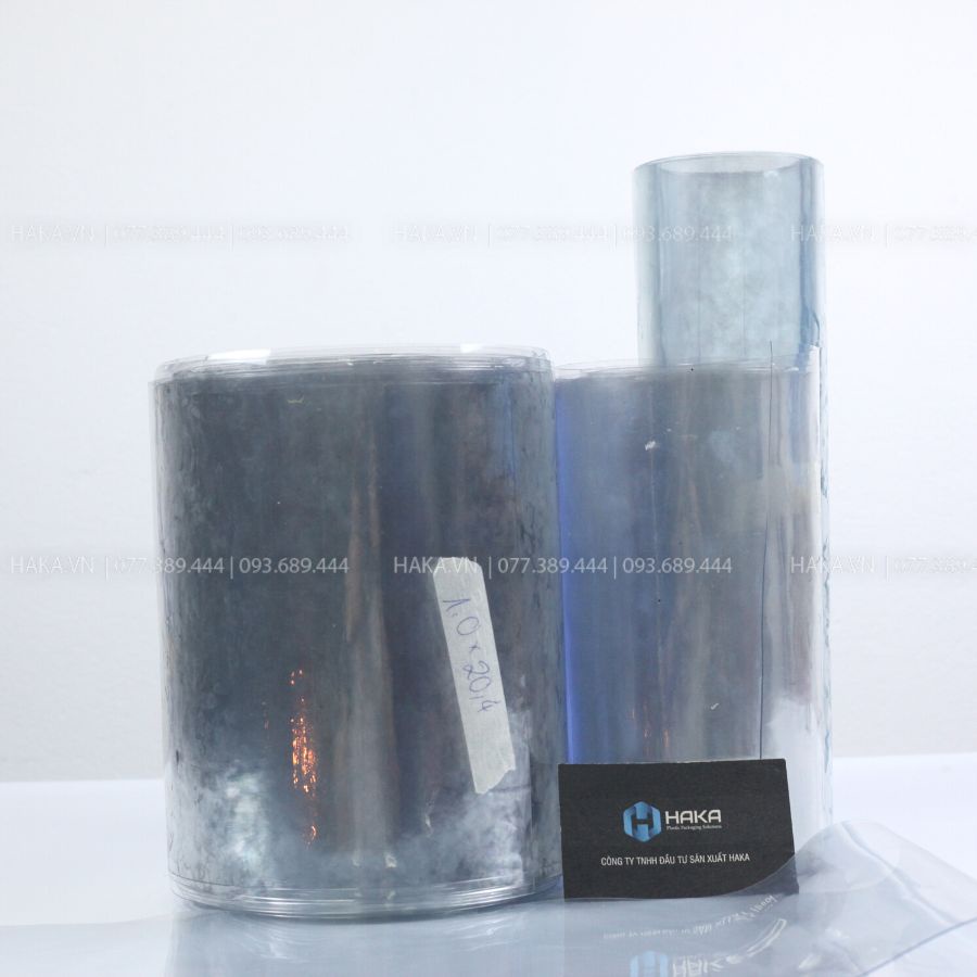 Tấm nhựa Pvc trắng trong dẻo dày 1.5mm, sử dụng làm rèm, tấm trải bàn, giường, spa, làm mô hình, sản phẩm công ty Haka