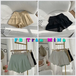 Quần short xếp ly 3 màu