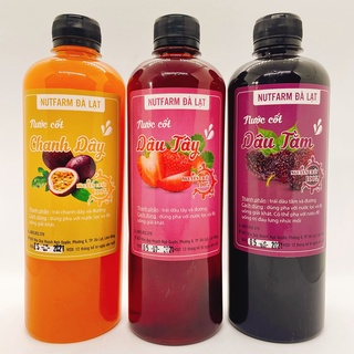 550ML NƯỚC CỐT DÂU TÂY NGUYÊN CHẤT, SIRO DÂU | NUTFARM ĐÀ LẠT | ĐẶC SẢN ĐÀ LẠT